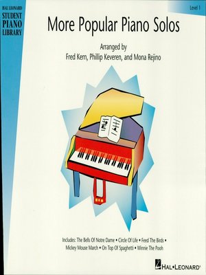 cover image of More Popular Piano Solos--Level 1 (Songbook)